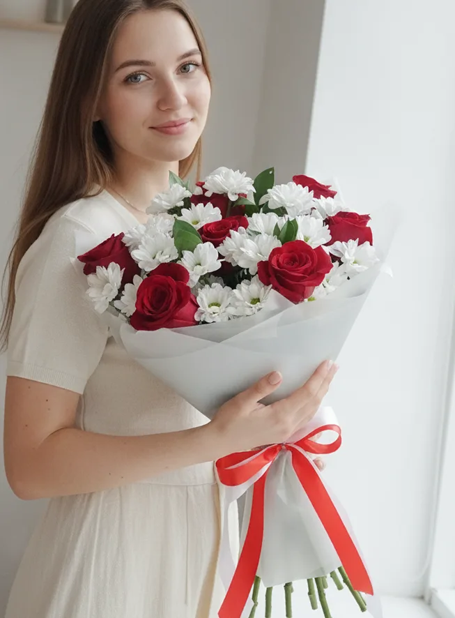 Букет Гармония — Цветы с доставкой в Томске | +7-923-457-71-36